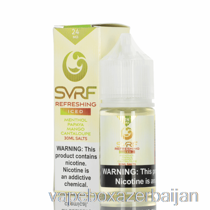 E-Juice Vape ICED Refreshing - SVRF SALTS E-Liquid - 30mL 48mg